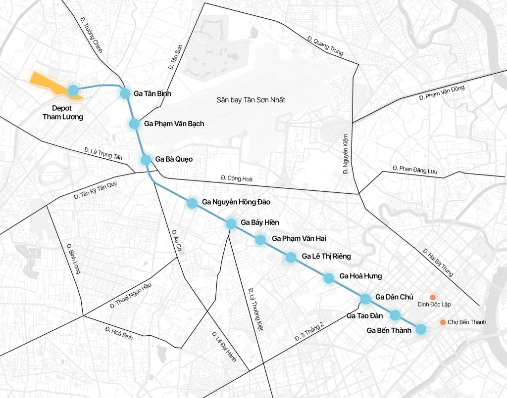 Metro Số 2 Bến Thành – Tham Lương: Trục Huyết Mạch Nối Vinhomes Hóc Môn