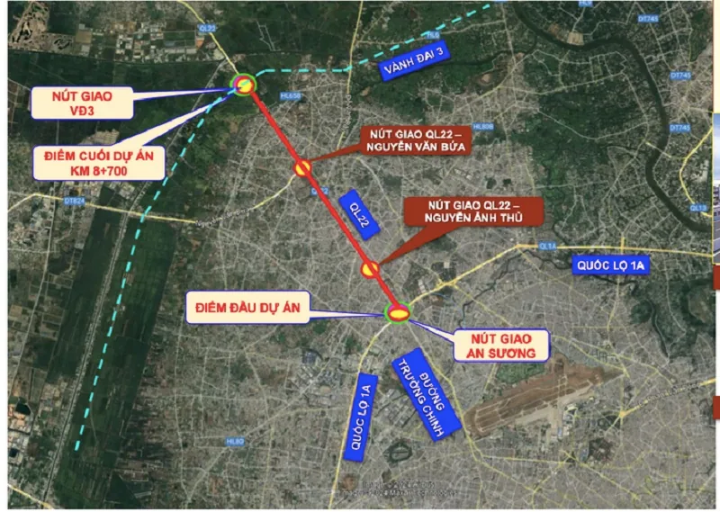 Quốc Lộ 22 Mở Rộng: Mặt Tiền Vàng Của Vinhomes Saigon Park